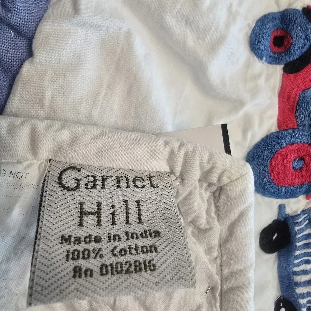 Rare Garnet Hill Kids Twin Size Quilt Blanket Farm Animals Theme Adorable EUC